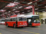 (240'760) - VB Biel - Nr. 21 - Berna/Hess Trolleybus am 9. Oktober 2022 in Biel, Depot 