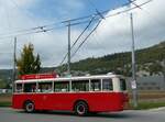 (240'791) - VB Biel - Nr. 21 - Berna/Hess Trolleybus am 9. Oktober 2022 in Biel, Stadien