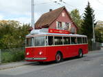 (240'810) - VB Biel - Nr. 21 - Berna/Hess Trolleybus am 9. Oktober 2022 in Biel, Geyisriedweg