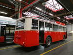 (240'826) - VB Biel - Nr. 21 - Berna/Hess Trolleybus am 9. Oktober 2022 in Biel, Depot