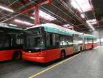 (240'833) - VB Biel - Nr. 56 - Hess/Hess Gelenktrolleybus am 9. Oktober 2022 in Biel, Depot