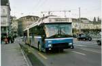 VBL Luzern/222566/038213---vbl-luzern---nr (038'213) - VBL Luzern - Nr. 191 - NAW/Hess Gelenktrolleybus am 30. Dezember 1999 in Luzern, Schwanenplatz