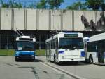 (138'772) - VBL Luzern (Rtrobus) - Nr. 257 - NAW/R&J-Hess Trolleybus + TL Lausanne - Nr. 760 - NAW/Lauber Trolleybus am 13. Mai 2012 in Lausanne, Dpt Borde