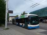 (164'871) - VBL Luzern - Nr. 221 - Hess/Hess Gelenktrolleybus am 16. September 2015 in Luzern, Brelstrasse