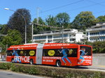(173'725) - VBL Luzern - Nr. 210 - Hess/Hess Gelenktrolleybus am 8. August 2016 in Luzern, Verkehrshaus