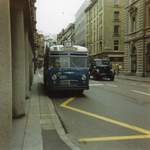 (9-23) - Aus dem Archiv: VBL Luzern - Nr. 230 - Saurer/Schindler Trolleybus im Mrz 1988 in Luzern, Luzernerhof