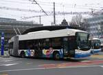 VBL Luzern/873649/271180---vbl-luzern---nr (271'180) - VBL Luzern - Nr. 226 - Hess/Hess Gelenktrolleybus am 14. Januar 2025 beim Bahnhof Luzern