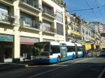 (147'349) - VMCV Clarens - Nr. 14 - Van Hool Gelenktrolleybus am 22. September 2013 in Montreux, Escaliers de la Gare