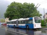 (150'908) - VMCV Clarens - Nr. 3 - Van Hool Gelenktrolleybus am 26. Mai 2014 beim Bahnhof Villeneuve