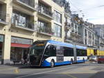 (215'150) - VMCV Clarens - Nr. 809 - Van Hool Gelenktrolleybus am 14. Mrz 2020 in Montreux, Escaliers de la Gare