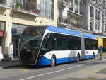 (215'158) - VMCV Clarens - Nr. 811 - Van Hool Gelenktrolleybus am 14. Mrz 2020 in Montreux, Escaliers de la Gare
