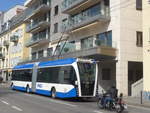 VMCV Clarens/693797/215163---vmcv-clarens---nr (215'163) - VMCV Clarens - Nr. 808 - Van Hool Gelenktrolleybus am 14. Mrz 2020 in Montreux, Escaliers de la Gare