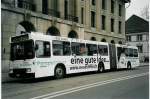 (057'820) - AAR bus+bahn, Aarau - Nr. 134/AG 19'934 - Volvo/Hess am 27. Dezember 2002 beim Bahnhof Aarau