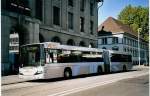 (063'227) - AAR bus+bahn, Aarau - Nr. 163/AG 429'972 - Scania/Hess am 3. September 2003 beim Bahnhof Aarau
