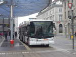 (189'464) - AAR bus+bahn, Aarau - Nr. 168/AG 374'168 - Scania/Hess am 19. Mrz 2018 beim Bahnhof Aarau
