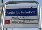 Rothrist/745077/167409---a-welle-haltestellenschild---rothrist-bahnhof (167'409) - A-welle-Haltestellenschild - Rothrist, Bahnhof - am 19. November 2015