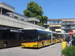 (217'157) - PostAuto Bern - BE 562'243 - Solaris am 21. Mai 2020 in Aarberg, Post/Bahnhof