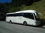 (140'987) - Aus England: Abbott's, Leeming - YT11 LRL - Scania/Irizar am 1. August 2012 in Adelboden, Margeli