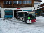 (231'940) - TPF Fribourg (Wieland 77) - Nr. 613/FR 300'242 - Mercedes am 9. Januar 2022 in Adelboden, Busstation