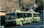 (028'410) - SVB Bern - Nr. 63 - Volvo/R&J Gelenktrolleybus am 29. Dezember 1998 in Bern, Brengraben