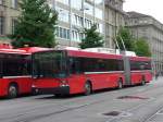 Bern/447022/163457---bernmobil-bern---nr (163'457) - Bernmobil, Bern - Nr. 11 - NAW/Hess Gelenktrolleybus am 15. August 2015 beim Bahnhof Bern