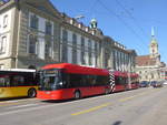 Bern/710066/219617---bernmobil-bern---nr (219'617) - Bernmobil, Bern - Nr. 49 - Hess/Hess Doppelgelenktrolleybus am 9. August 2020 beim Bahnhof Bern