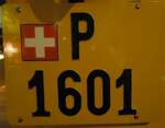 (139'308) - Nummernschild - P 1601 - am 3.