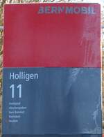 (167'744) - BERNMOBIL-Haltestellenschild - Bern, Holligen - am 13.