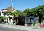 Bonigen/818771/251908---postauto-haltestelle-am-24-juni (251'908) - PostAuto-Haltestelle am 24. Juni 2023 in Bnigen, Dorf