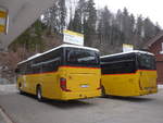 (224'101) - PostAuto Bern - BE 401'465 - Setra (ex AVG Meiringen Nr. 65) am 13. Mrz 2021 auf dem Brnigpass