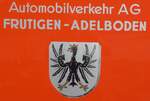 (181'636) - Beschriftung - AFA Nr. 19 von 1976 mit Frutigen-Wappen - am 1. Juli 2017 in Frutigen, Garage