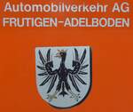 Frutigen/750013/181686---beschriftung---afa-nr (181'686) - Beschriftung - AFA Nr. 3 von 1953 mit Frutigen-Wappen - am 1. Juli 2017 in Futigen, Garage