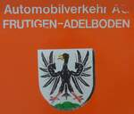 (181'687) - Beschriftung - AFA Nr. 3 von 1953 mit Adelboden-Wappen - am 1. Juli 2017 in Frutigen, Garage