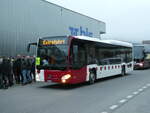 (244'518) - TPF Fribourg (Wieland 116) - Nr. 614/FR 300'318 - Mercedes (ex Nr. 1015) am 7. Januar 2023 beim Bahnhof Frutigen