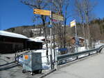 Grindelwald/770039/233268---grindelwaldbus-haltestelle-am-27-februar (233'268) - Grindelwaldbus-Haltestelle am 27. Februar 2022 in Grindelwald, Klusi