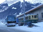 Grindelwald/873909/271285---meier-zuerich---zh (271'285) - Meier, Zrich - ZH 263'639 - Setra am 18. Januar 2025 beim Bahnhof Grindelwald Grund