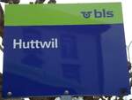 Huttwil/742496/143565---bls-haltestellenschild---huttwil-huttwil (143'565) - bls-Haltestellenschild - Huttwil, Huttwil - am 23. Mrz 2013