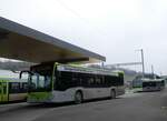 Huttwil/873761/271214---busland-burgdorf---nr (271'214) - Busland, Burgdorf - Nr. 114/BE 828'114 - Mercedes am 17. Januar 2025 beim Bahnhof Huttwil