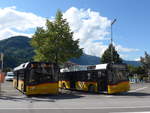 Interlaken/578805/184542---postauto-bern---be (184'542) - PostAuto Bern - BE 610'538 + BE 610'536 - Solaris am 3. September 2017 beim Bahnhof Interlaken West