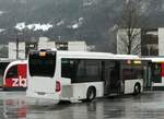 (257'319) - Intertours, Domdidier - Nr. 454/FR 300'454 - Mercedes (ex SBC Chur Nr. 11) am 1. Dezember 2023 beim Bahnhof Meiringen