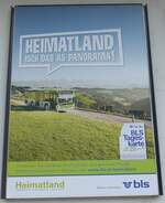 oey-diemtigen/745704/170387---plakat-fuer-heimatland-isch (170'387) - Plakat fr HEIMATLAND ISCH DAS S PANORAMA am 7. Mai 2016 beim Bahnhof Oey-Diemtigen
