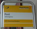 (205'583) - PostAuto-Haltestellenschild - Schangnau, Post - am 27. Mai 2019