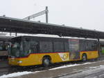 (188'455) - PostAuto Bern - BE 653'385 - Mercedes am 12. Februar 2018 beim Bahnhof Spiez