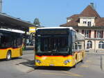 Spiez/742305/226631---postauto-bern---be (226'631) - PostAuto Bern - BE 653'385 - Mercedes am 21. Juli 2021 beim Bahnhof Spiez