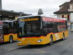 (246'194) - PostAuto Bern - BE 653'384/PID 11'682 - Mercedes am 17. Februar 2023 beim Bahnhof Spiez