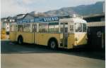(020'719) - STI Thun - Nr. 1 - Berna/Gangloff Trolleybus am 15. November 1997 in Thun, Garage