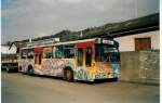 (030'529) - Spielbus, Thun - Mercedes (ex STI Thun Nr. 43) am 1. April 1999 in Thun, Garage STI