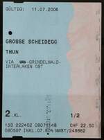 (236'550) - GrindelwaldBus-Einzelbillet am 4.
