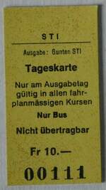 Thun/786732/239892---sti-tageskarte-ab-gunten-am (239'892) - STI-Tageskarte ab Gunten am 29. August 2022 in Thun