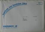 (247'160) - Gerber-Briefumschlag von 2003 am 12.